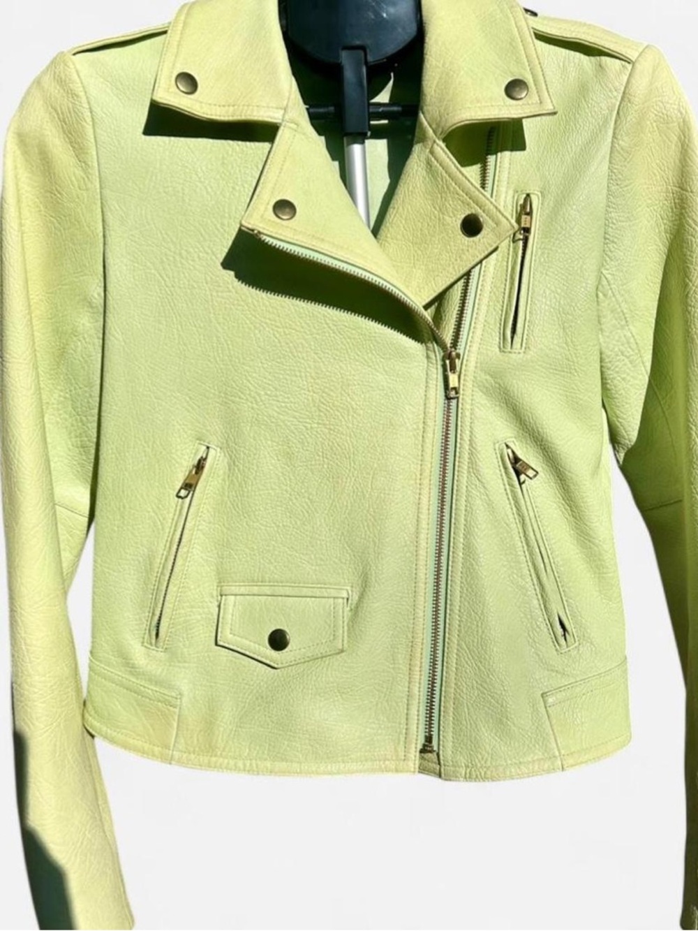 Theory Leather Moto Jacket S